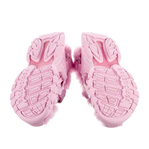 BALENCIAGA Fur Track Sandals - Picture 3 of 4